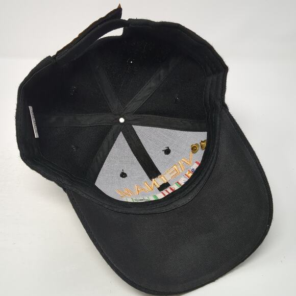 Vietnam Veteran Strapback Baseball Cap Black One Size Embroidered KYS Design Cap - Picture 7 of 9